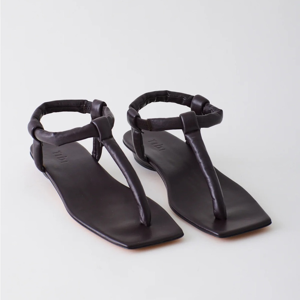 Tibi Brown Aston Sandals